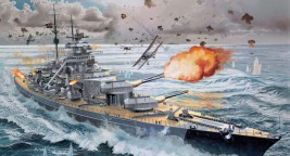 1:350 Bismarck csatahajó
