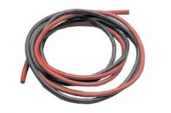KT-1307-18 Szilikonkábel 2,8 mm fekete/piros, ár méterenként