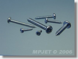 D-fejű csavar 2,2x9,5 - 10 db