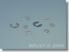 Rögzítőgyűrű átmérője 1,5 mm - 10 db.