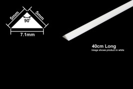 5 mm-es műanyag háromszög profil (5 db)
