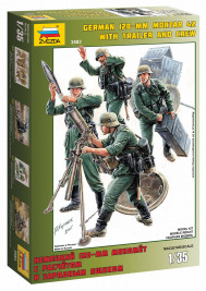 1:35 Német 120 mm-es aknavető legénységgel