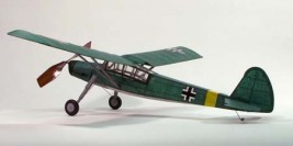 Fieseler 156 Storch 762 mm-es lézer. faragott