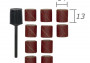 Csiszolóhüvelyek, gyűrűk átmérője. 10x10 mm zr 150 - 10 darabos készlet