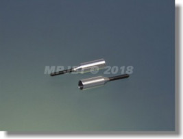 Alumínium rúdvég, átmérő 3 mm, M2 menet (2 db)