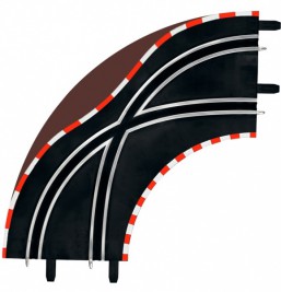 CARRERA GO/D143 Átkelés ívben 1/90 (2 db)