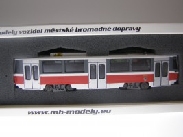 1:87 Model tramvaje ČKD Tatra T6A5 ″DP Praha″Epocha VI - číslo 6 Kubánské nám.