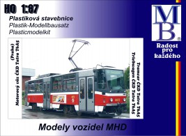 1:87 Villamoskészlet ČKD Tatra T6A5 ″DP Praha″, 1. sorozat