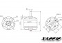 XA2212-1400KV kefe nélküli villanymotor tartozékokkal