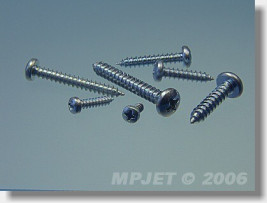 Csavar, laposfejű, 2,9×9,5 (10 db)