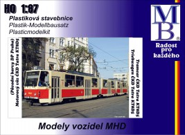 1:87 Villamoskészlet ČKD Tatra KT8D5 "DP Praha" Epoch IV