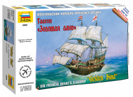 1:350 "Golden hind" Sir Francis Drake zászlóshajója (Snap Fit)