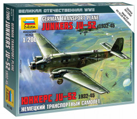 1:200 Német Szállító Repülőgép Junkers Ju-52