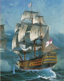1:225 Trafalgari csata (ajándékkészlet)
