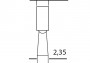 Finom korundból készült csiszolóanyagok 2,5 mm (5 db)