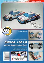 1:24 Škoda 130 LR RAC Rallye 1986 (John Haugland és Ladislav Křeček) - kivágás