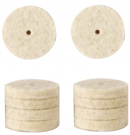 Filc polírozókorongok 22x4mm (10 db)