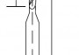 HSS – 3 db 0,8 mm átmérőjű fúrófej