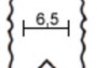 V-horonymaró Ø 6,5 mm