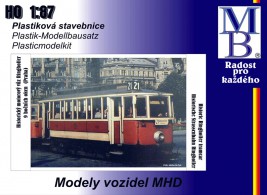 1:87 Ringhoffer villamos készlet (9 ablakkal), DP Praha (474) eredeti. próféta, III. korszak