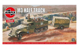 1:76 M3 féllánctalpas és 1 tonnás utánfutó (klasszikus készlet VINTAGE katonai)