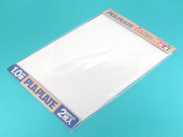 Tamiya műanyag lemez vastagsága 1,0 mm, B4, fehér (2 db)