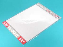 Tamiya műanyag lemez vastagsága 0,2 mm, B4, átlátszó (5 db)