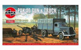 1:76 PaK 40 ágyú és teherautó