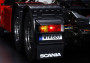 1:14 Scania R620 6×4 Highline (metál narancssárga), teljes működési készlet