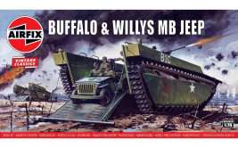 1:76 Buffalo Willys MB Jeep (klasszikus készlet VINTAGE)