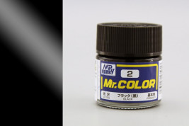 Mr. Color akrilfesték No. 002 – Fekete (10 ml)
