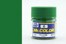 Mr. Color akrilfesték No. 006 – Zöld (10 ml)
