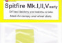Szórósablonok pilótafülkéhez és kerekeihez Spitfire Mk.I/II/V Early