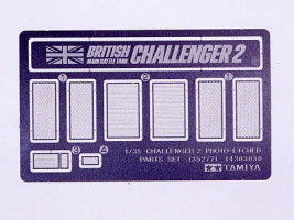 1:35 Challenger 2 fotógravírozott alkatrészkészlet