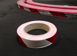 PN Racing RCP pályák piros/fehér vinilszalag