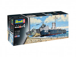 1:144 Amerikai haditengerészeti partraszálló hajó közepes méretű (Bofors 40 mm-es ágyúval)