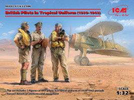 1:32 Brit pilóták trópusi egyenruhában 1939-1945