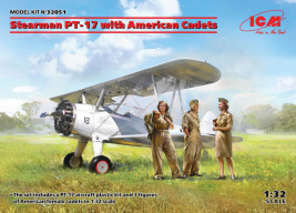 1:32 Stearman PT-17 amerikai kadétokkal