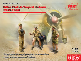1:32 Olasz pilóták trópusi egyenruhában, 1939–1943