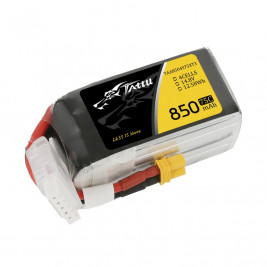 Gens Ace LiPo Tattu sorozat - 4S 850mAh 14.8V 4S1P (75C) XT30 csatlakozó
