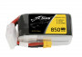 Gens Ace LiPo Tattu sorozat - 4S 850mAh 14.8V 4S1P (75C) XT30 csatlakozó