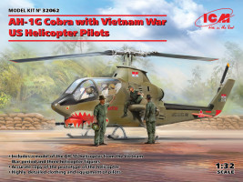 1:32 Bell AH-1G Cobra vietnami háborús amerikai pilótákkal