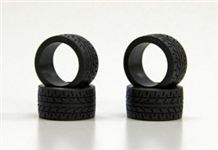 Kyosho Mini-Z RWD: Verseny radiál széles gumiabroncs 10 Shore (4 db)