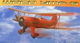 Waco YMF-5 889 mm-es lézer. faragott